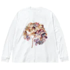 Atelier Petrichor Forestのアジサイ Hydrangea Big Long Sleeve T-Shirt