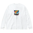 Dondon_designの意識高い系サラリーマン Big Long Sleeve T-Shirt