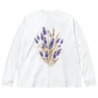 Atelier Petrichor Forestのラベンダー Lavender ビッグシルエットロングスリーブTシャツ