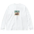 yuki_kmの波の音とともに走る、究極のビーチカー Big Long Sleeve T-Shirt