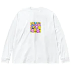 ワンダーワールド・ワンストップのスマイルマークがいっぱい⑦ Big Long Sleeve T-Shirt