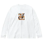 チェリオの猫ハロウィン Big Long Sleeve T-Shirt