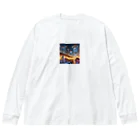 ワンダーワールド・ワンストップの未来の高層ビル大都市③ Big Long Sleeve T-Shirt