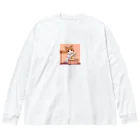 Yoshionekoのキャトドラムキュート Big Long Sleeve T-Shirt