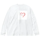 599245の心拍数heart ビッグシルエットロングスリーブTシャツ