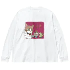 猫のきぬくんのお店の素敵な夜 Big Long Sleeve T-Shirt