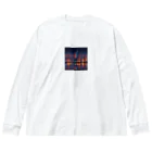 pinopiyo08の夜景 ビッグシルエットロングスリーブTシャツ