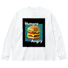 hAngryの【ハンバーガー】hAngry  ビッグシルエットロングスリーブTシャツ