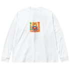 人生Storeの勇者猫 Big Long Sleeve T-Shirt