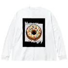 hAngryの【ドーナツ】hAngry Big Long Sleeve T-Shirt