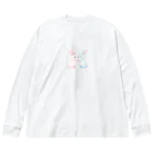 ゆるふわショップのゆるふわうさぎ ビッグシルエットロングスリーブTシャツ