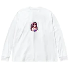 KSK SHOPのアイドル風の美少女イラスト Big Long Sleeve T-Shirt