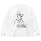 kh.wildlifeのリカオン Big Long Sleeve T-Shirt