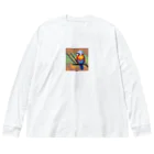 LOVEの幸運の鳥 Big Long Sleeve T-Shirt