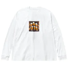 無類の酒好きのビールで乾杯！ Big Long Sleeve T-Shirt