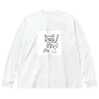 サオリショップのぬこTシャツパーカートレーナー Big Long Sleeve T-Shirt