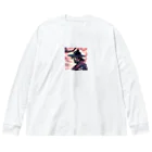 samurai-isの桜とサムライ ビッグシルエットロングスリーブTシャツ