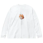 Auraのまん丸猫ちゃん Big Long Sleeve T-Shirt