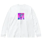 unicorn_dreamsのわたしミライから来たユニ ビッグシルエットロングスリーブTシャツ