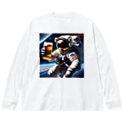 宇宙開発デザイン科の酒飲みアストロノーツ Big Long Sleeve T-Shirt