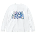 Sesilionのハーモニック・ブルーム Big Long Sleeve T-Shirt