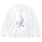 しえりのブルー模様 Big Long Sleeve T-Shirt