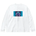 yusaki55maikingのネオンフューチャーくま Big Long Sleeve T-Shirt