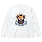 Pom-Dog'sのポメドラゴン Big Long Sleeve T-Shirt