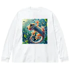 maeken work shopipのGecko Big Long Sleeve T-Shirt