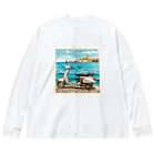 takotakoの原動付き自転車 Big Long Sleeve T-Shirt