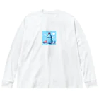 SAKIのドリンクの可愛いイラスト Big Long Sleeve T-Shirt