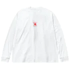 Chariteのシャーリットのハットロゴ赤改 Big Long Sleeve T-Shirt