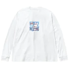 🌟 SHIN03 - あなたのスタイルを輝かせる 🌟のPONPONウサギ Big Long Sleeve T-Shirt