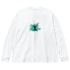 halshaのロックファッションデザイン妖 Big Long Sleeve T-Shirt