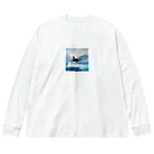 junji8000のジャンプするシャチ Big Long Sleeve T-Shirt