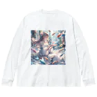 AIと愛とARTのSHOPの魚と少女 Big Long Sleeve T-Shirt