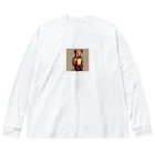 konkaiのドット絵のくま Big Long Sleeve T-Shirt