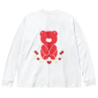 amarunaの赤くまさん Big Long Sleeve T-Shirt