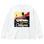 めそぽのカリフォルニアの白い車 Big Long Sleeve T-Shirt