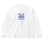 anazawaの白き翼、黒き翼。その手に抱くは愛しの君! Big Long Sleeve T-Shirt