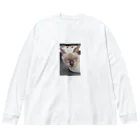 Makoto_Kawano Designの悪そうなのにカワイイ猫ちゃん Big Long Sleeve T-Shirt