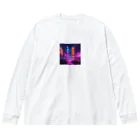 rico_121の雨のネオン街 Big Long Sleeve T-Shirt