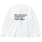 puikkoのイタリア語「誰も寝てはならぬ」歌詞 ビッグシルエットロングスリーブTシャツ