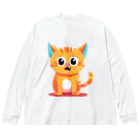 じゅんじゅんのかわ猫(*ΦωΦ*) ビッグシルエットロングスリーブTシャツ