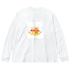 【公式】Restaurant おむりんの【公式】薄まらないドリンク店　のむりん　グッズ Big Long Sleeve T-Shirt