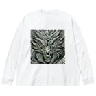 ５６アイテムズの銀龍 Big Long Sleeve T-Shirt