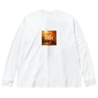 KSK SHOPのHELLO AUTUMN Big Long Sleeve T-Shirt