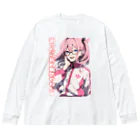 Cyber XXXの謝ったら死ぬ病気やねん　眼鏡っ娘　関西弁 Big Long Sleeve T-Shirt