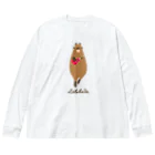 RockgenのLelebara ウクレレ弾きのカピバラ Big Long Sleeve T-Shirt