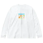 kilakilahikaruのずんぐりむっくり ビッグシルエットロングスリーブTシャツ